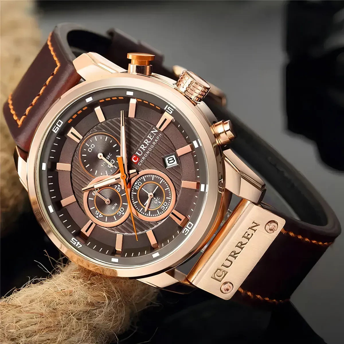 Reloj Curren 8291 En Cuero Original